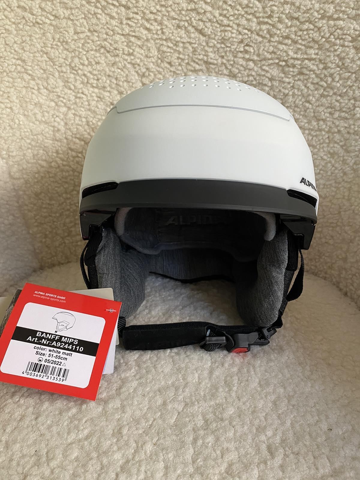 Alpina Banff MIPS White Matt Ski Helmet - XS/S (51-55 cm)