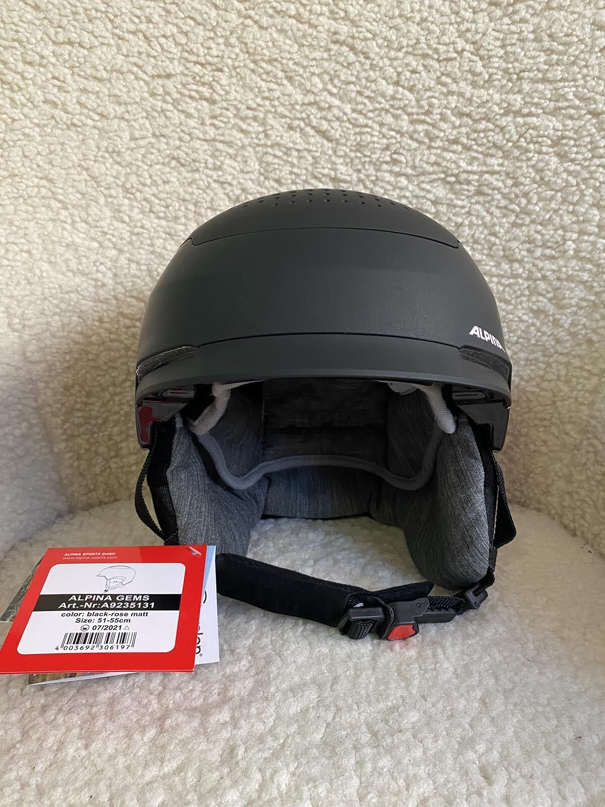 Alpina Gems Black-Rose Matt Ski Helmet
