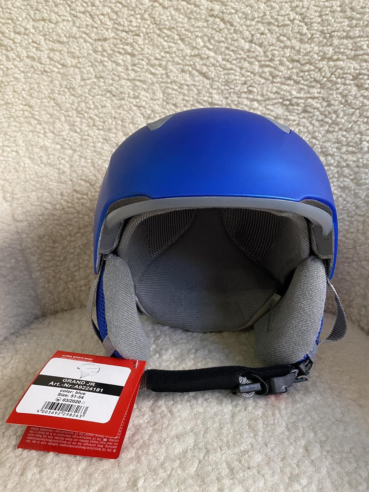 Alpina Grand JR Blue Ski Helmet