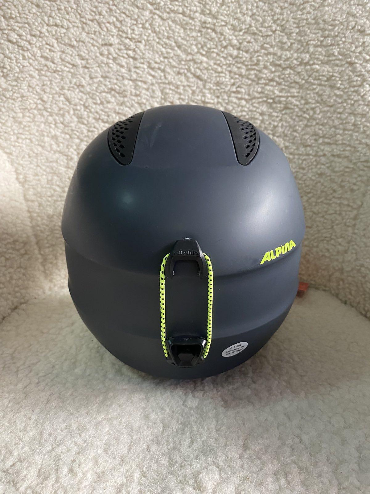 Alpina Grand JR Charcoal-Neon Yellow Ski Helmet