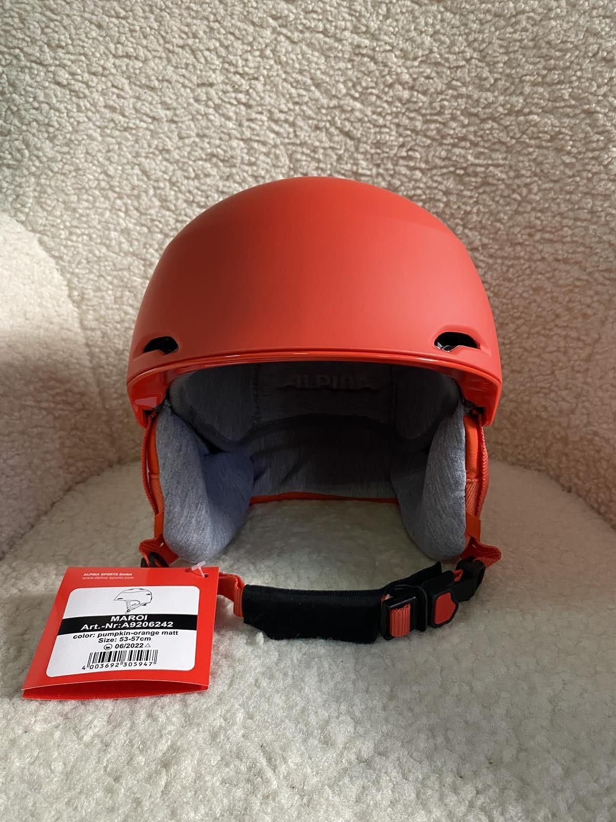 Alpina Maroi Pumpkin - Orange Matt Ski Helmet