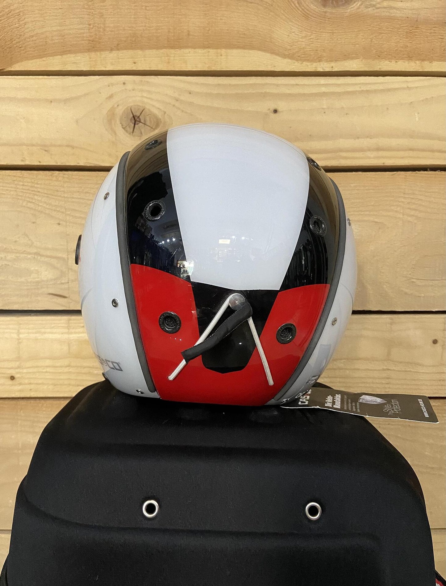 Casca de schi Casco SP-3 Comp alb/rosu/negru