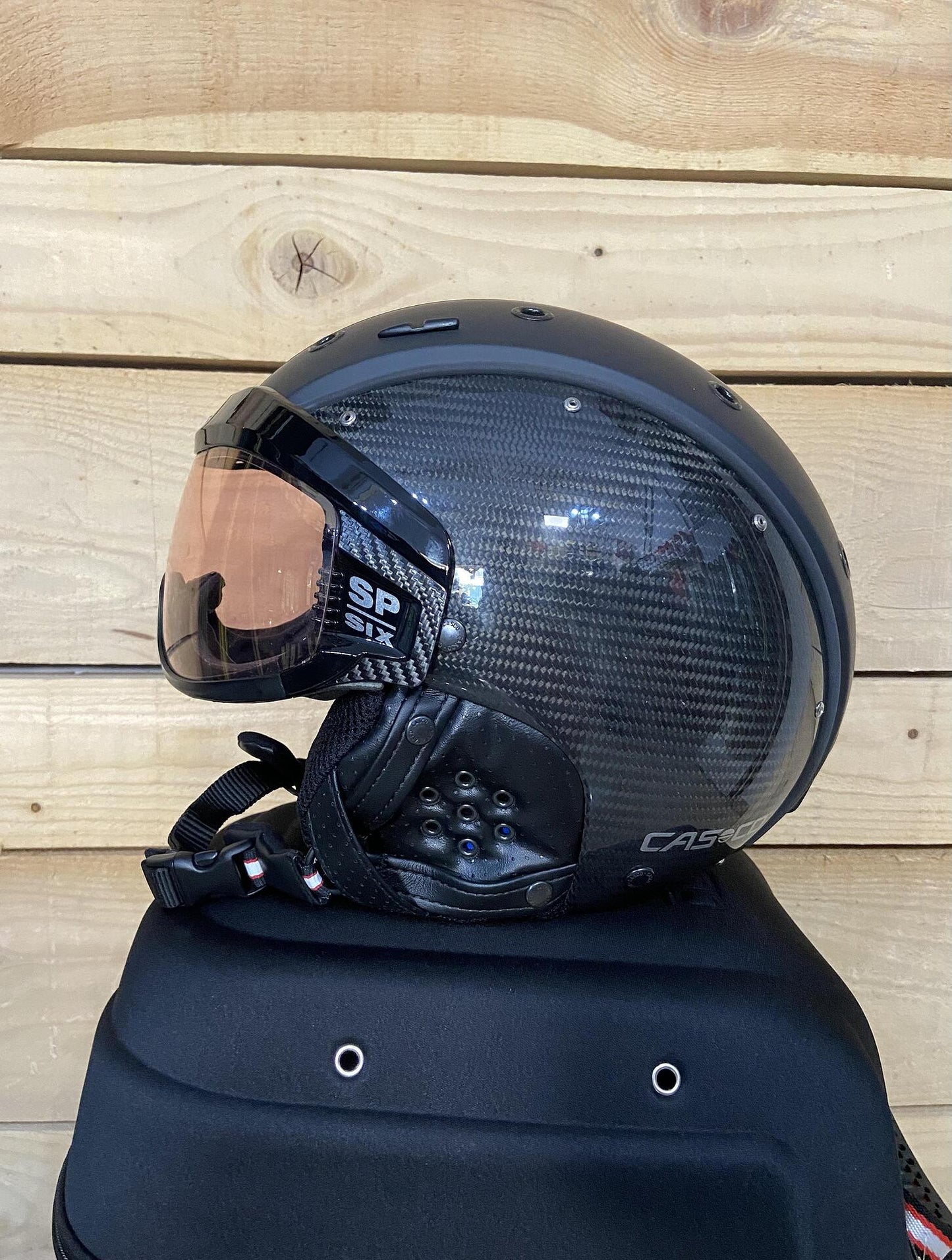 Casco SP-6 Visor Carbon Black Ski Helmet