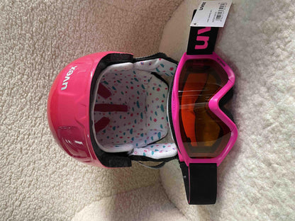 Uvex Manic Pink Snow Bunny Ski Helmet